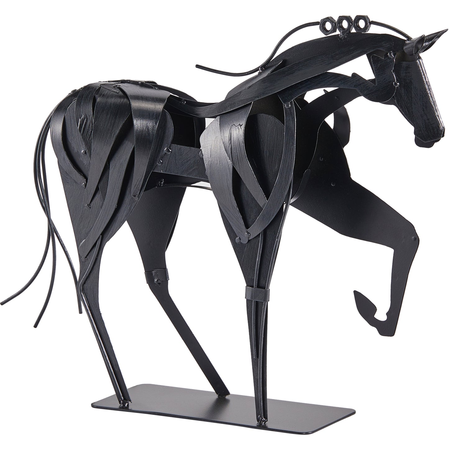 SunBlogs Art Metal Horse Statue & Sculpture Decor