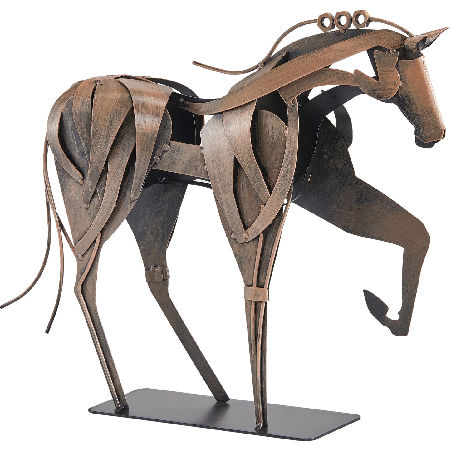 SunBlogs Art Metal Horse Statue & Sculpture Decor