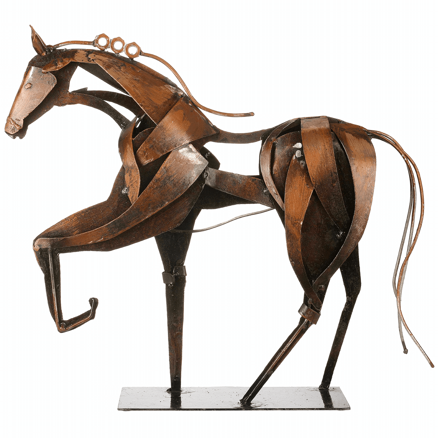 SunBlogs Art Metal Horse Statue & Sculpture Decor