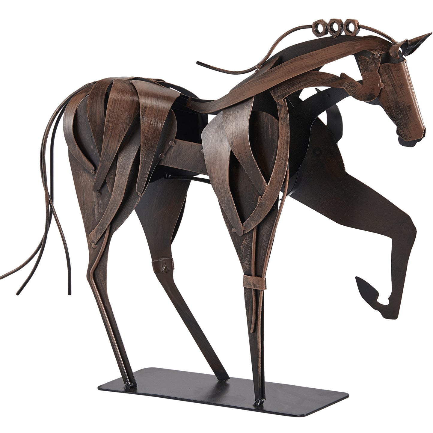 SunBlogs Art Metal Horse Statue & Sculpture Decor