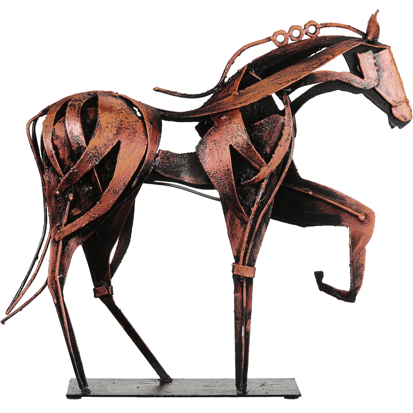 SunBlogs Art Metal Horse Statue & Sculpture Decor