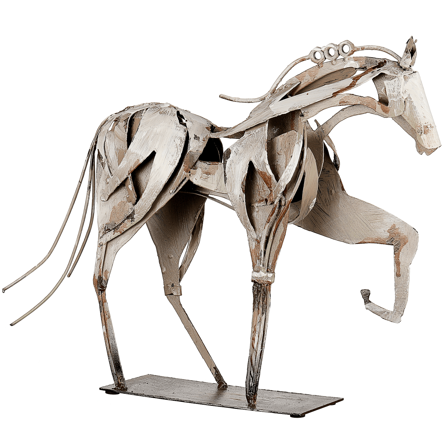 SunBlogs Art Metal Horse Statue & Sculpture Decor
