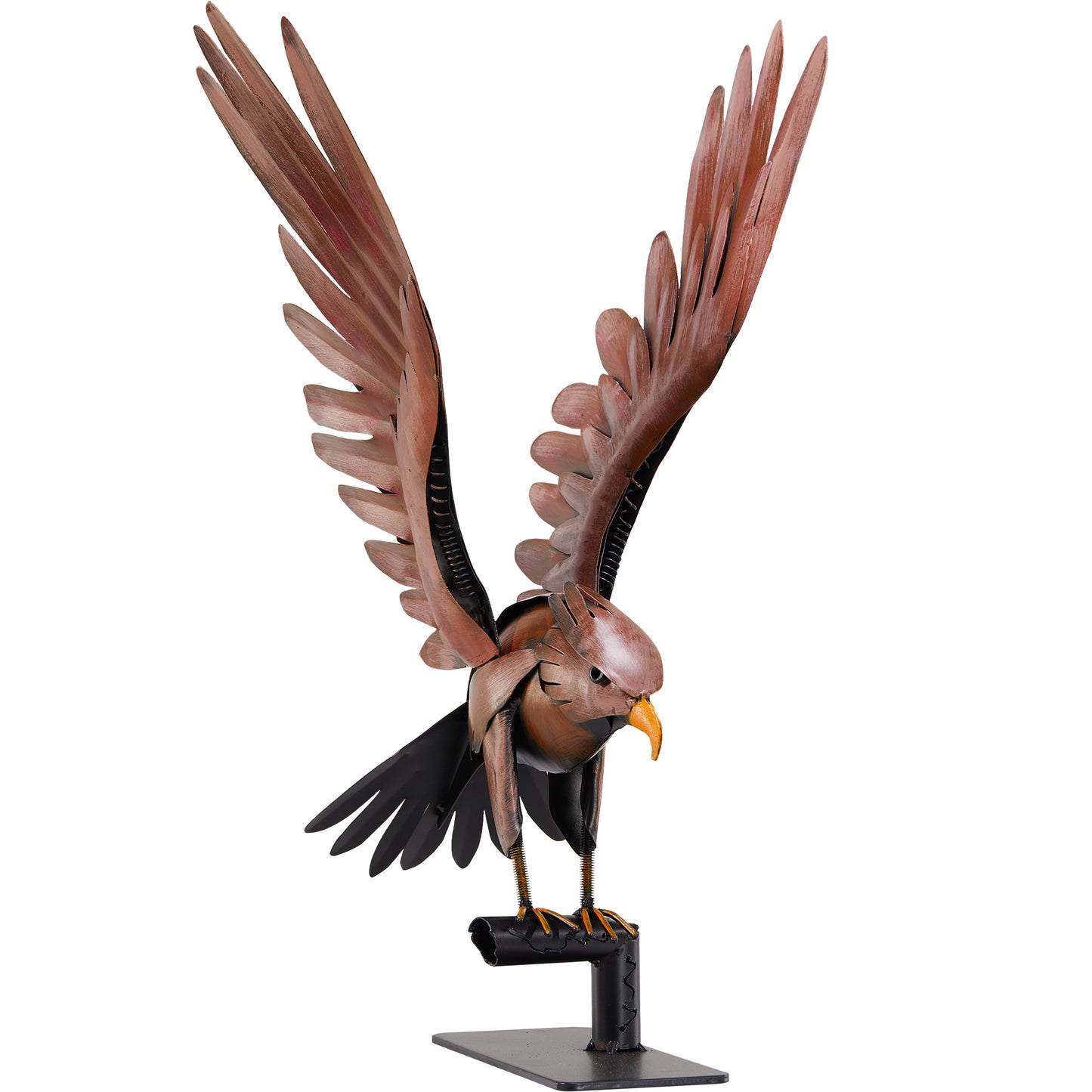 SunBlogs Art Metal Flying Eagle Statue & Sculpture Decor