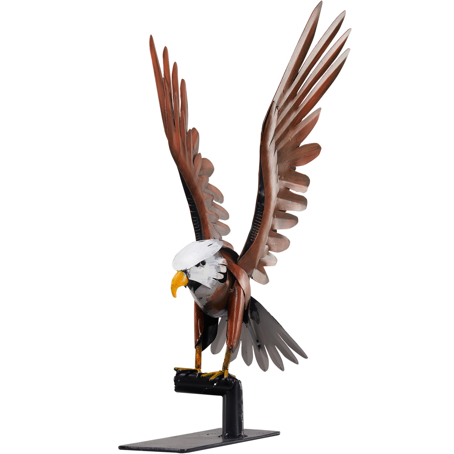 SunBlogs Art Metal Flying Eagle Statue & Sculpture Decor