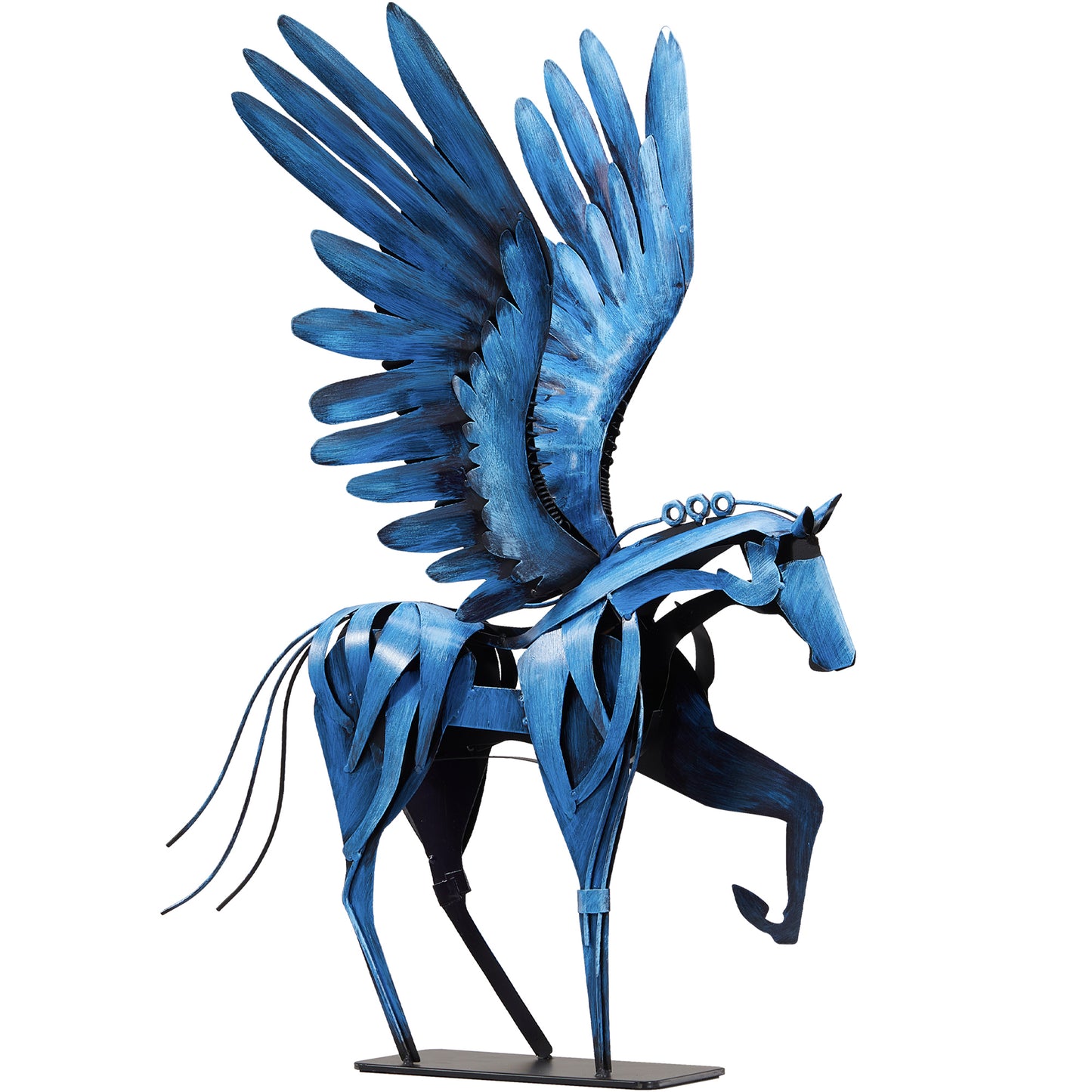 SunBlogs Art Metal Flying Horse Statue & Sculpture Decor