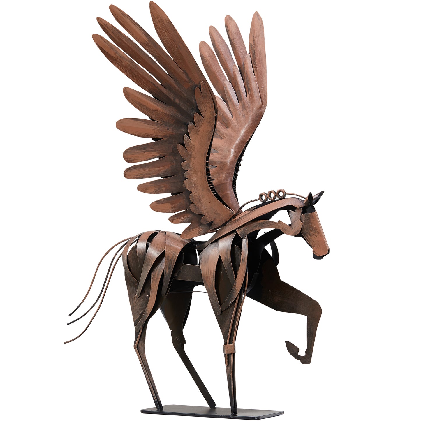 SunBlogs Art Metal Flying Horse Statue & Sculpture Decor