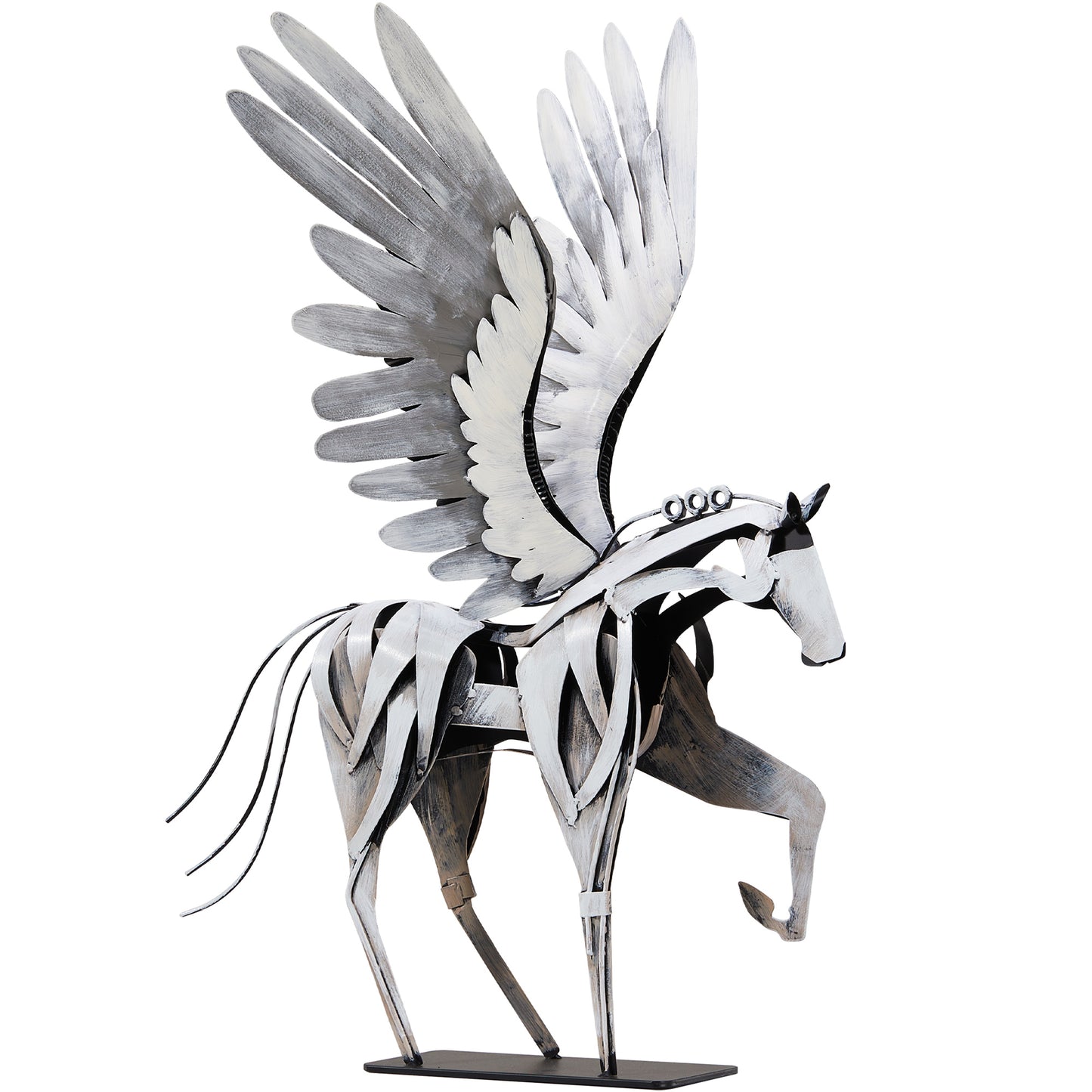 SunBlogs Art Metal Flying Horse Statue & Sculpture Decor