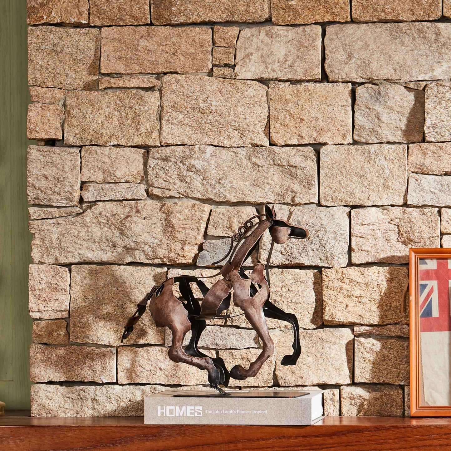 SunBlogs Art Metal Horse Statue & Sculpture Decor