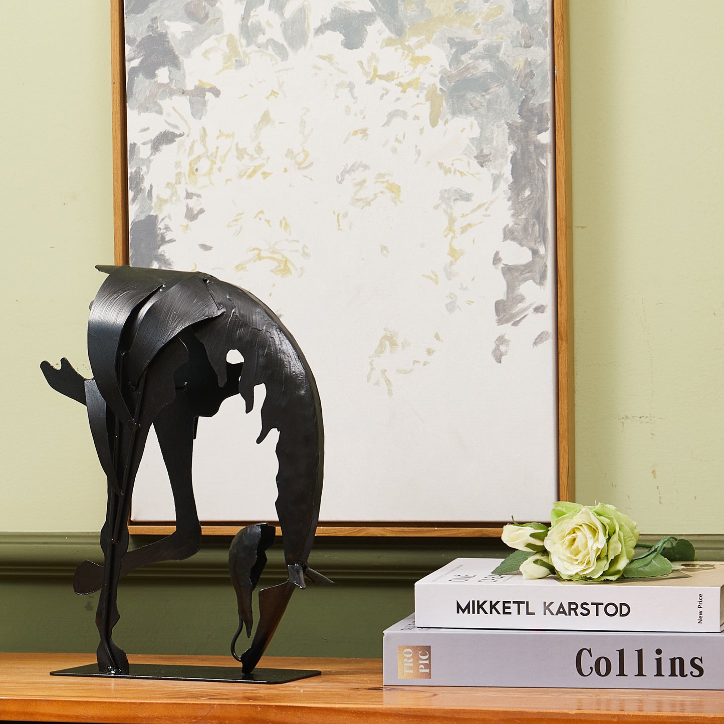 SunBlogs Art Metal Horse Statue & Sculpture Decor