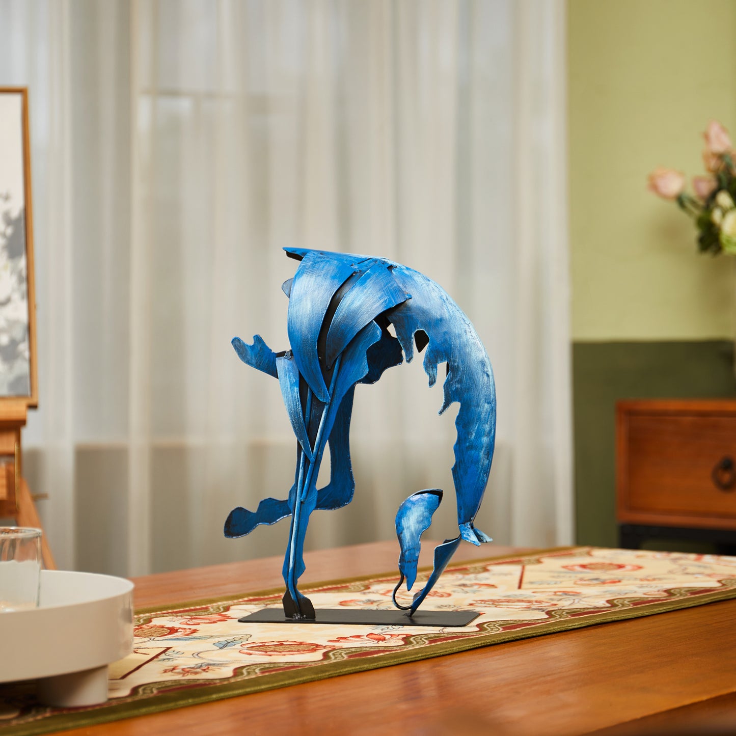 SunBlogs Art Metal Horse Statue & Sculpture Decor