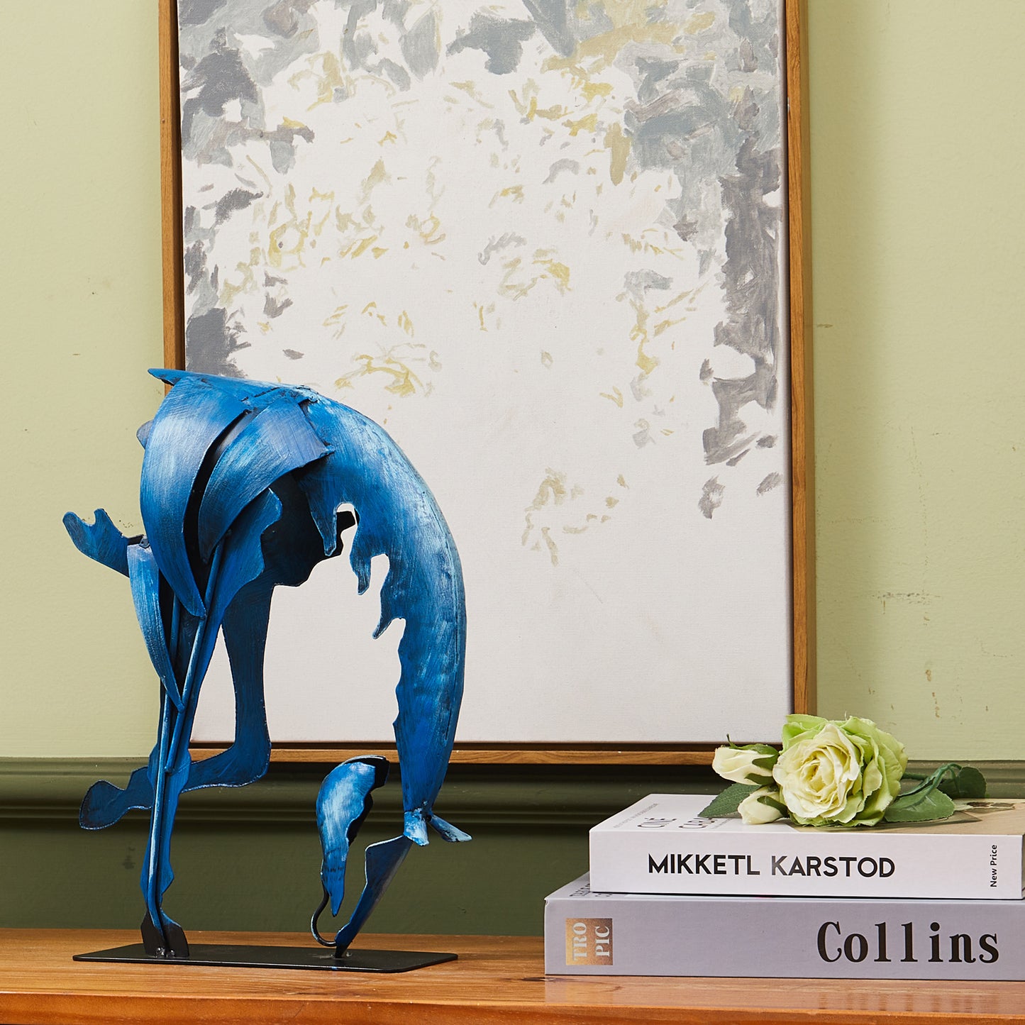 SunBlogs Art Metal Horse Statue & Sculpture Decor