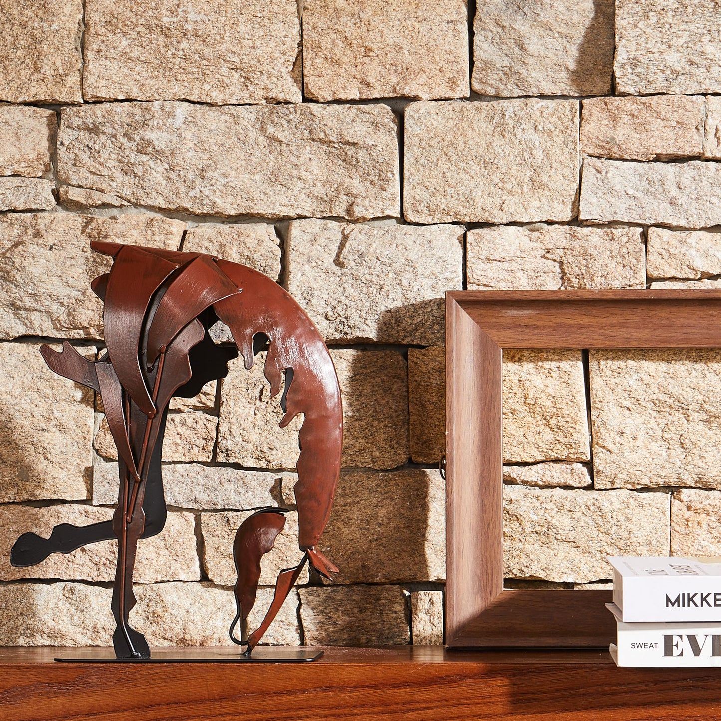 SunBlogs Art Metal Horse Statue & Sculpture Decor