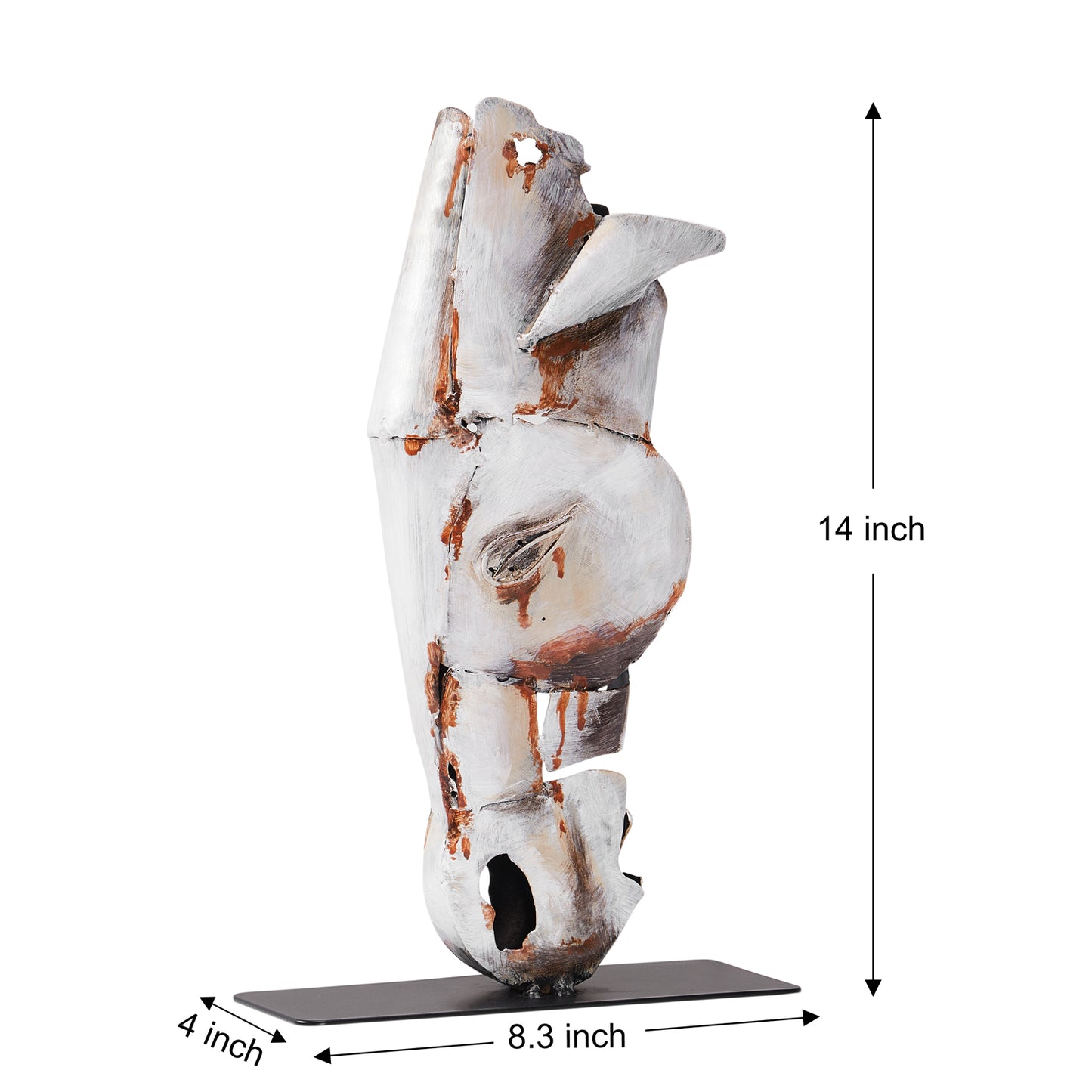 SunBlogs Art Metal Horse Head Statue & Sculpture Decor