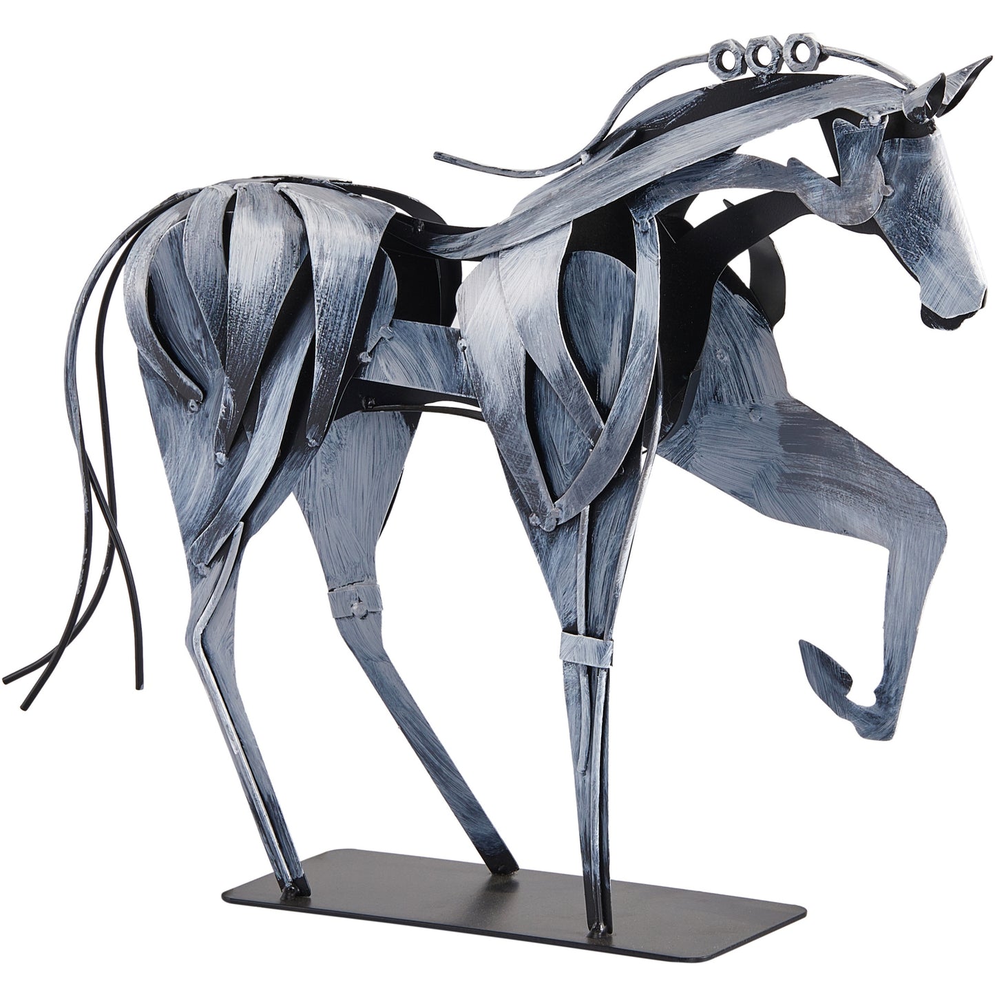 SunBlogs Art Metal Horse Statue & Sculpture Decor