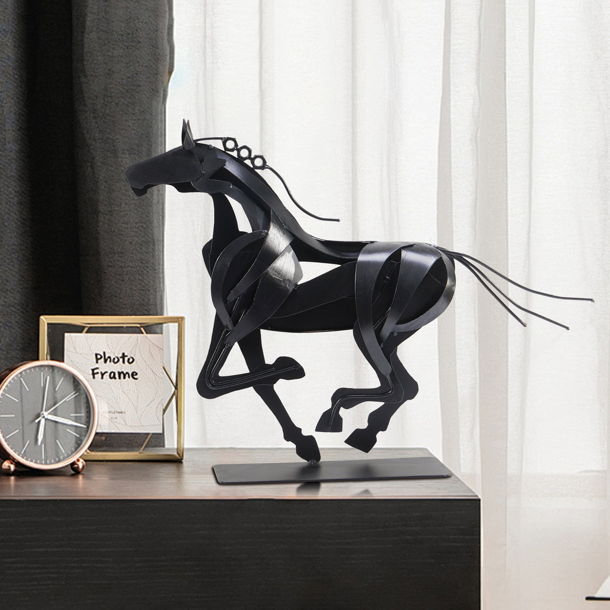 SunBlogs Art Handmade & Hand-painted Metal Horse Sculpture Gifts for Horse Lovers