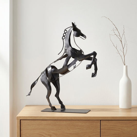 SunBlogs Art Handmade & Hand-painted Metal Horse Statue & Sculpture Gifts