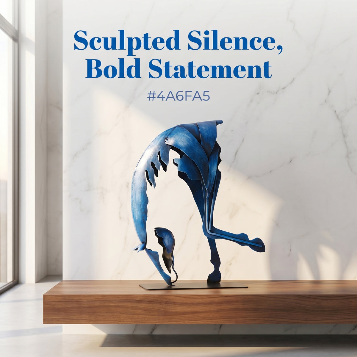 SunBlogs Art Handmade & Hand-painted Metal Horse Sculpture for Horse Lovers
