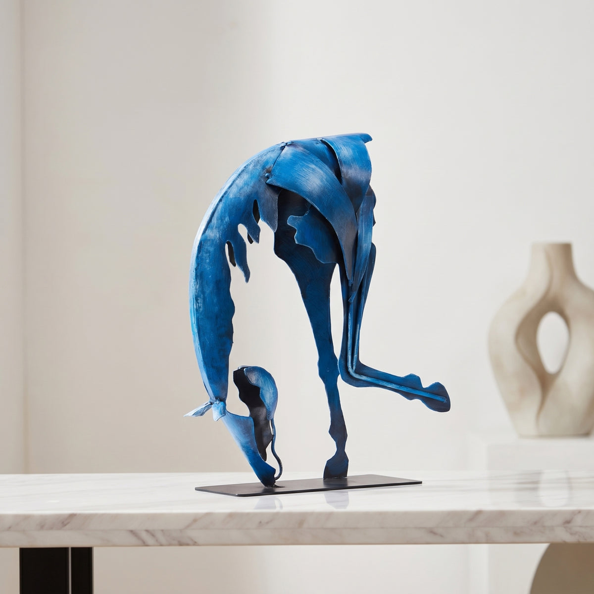 SunBlogs Art Handmade & Hand-painted Metal Horse Sculpture for Horse Lovers