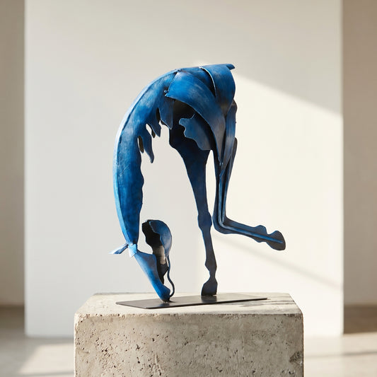 SunBlogs Art Handmade & Hand-painted Metal Horse Sculpture for Horse Lovers