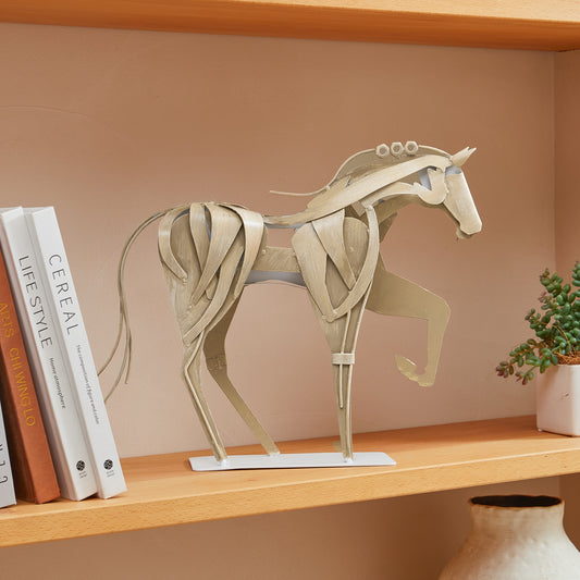 SunBlogs Art Metal Horse Statue & Sculpture Decor