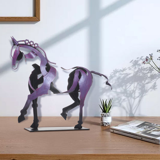 SunBlogs Art Metal Horse Statue & Sculpture