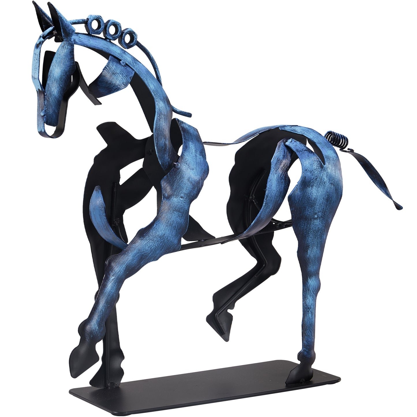 SunBlogs Art Metal Horse Statue & Sculpture Decor